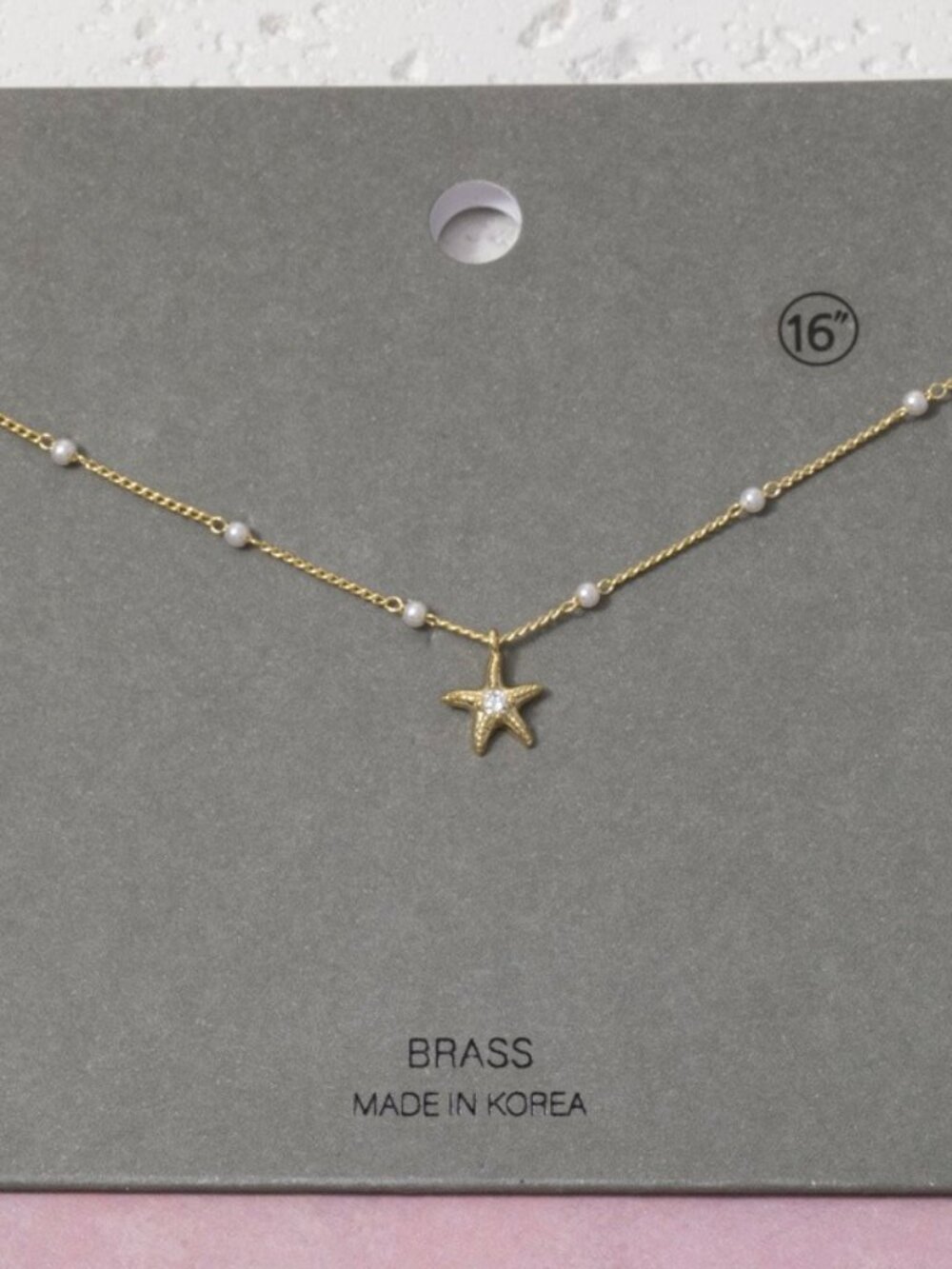 COMING SOON STARFISH PEARL NECKLACE